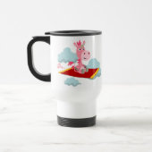 Cartoon Unicorn's Magic Carpet Ride Commuter Mug (Gauche)