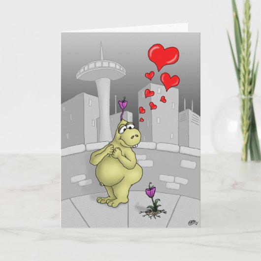 Cartoon Valentijnse Kaarten Ware Liefde 2 (Voorkant)