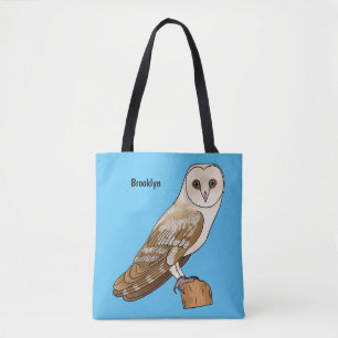 Cartoon van Barn owl Draagtas