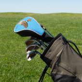 Cartoon van Barn owl Golfheadcover (Insitu)