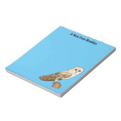 Cartoon van Barn owl Notitieblok (Gedraaid)