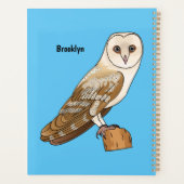 Cartoon van Barn owl Planner (Achterkant)