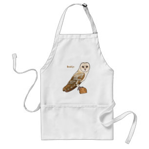 Cartoon van Barn owl Standaard Schort