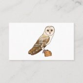 Cartoon van Barn owl Visitekaartje (Achterkant)