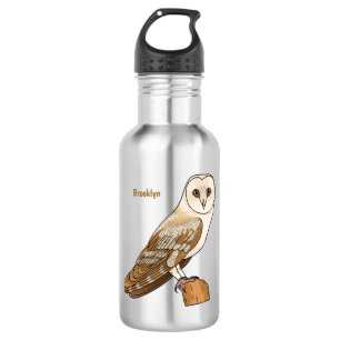 Cartoon van Barn owl Waterfles