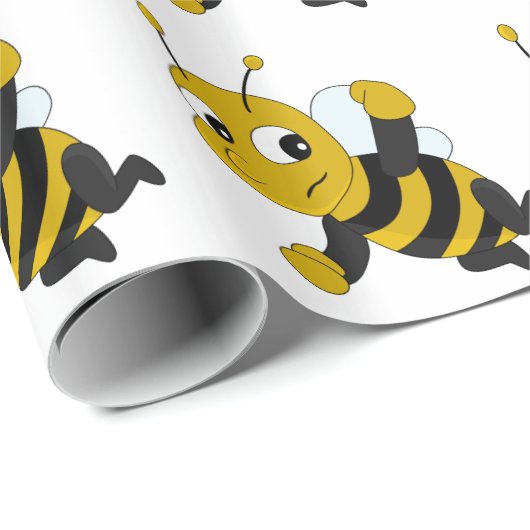 Cartoon van bijen, verpakkingspapier cadeaupapier (Rol Hoek)