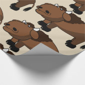 cartoon van buffels cadeaupapier (Hoek)