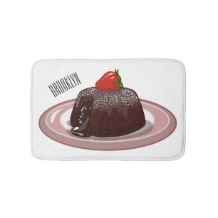 Cartoon van chocolade lava badmat