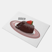 Cartoon van chocolade lava deurmat (Schuin)