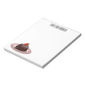Cartoon van chocolade lava notitieblok (Gedraaid)