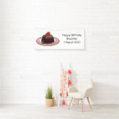 Cartoon van chocolade lava spandoek (Insitu)