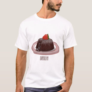 Cartoon van chocolade lava t-shirt