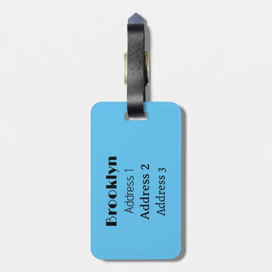 Cartoon van chocolade-mokshake bagagelabel (Achterkant verticaal)