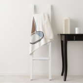 Cartoon van chocolade-mokshake sherpa deken (In situ)