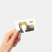 Cartoon van Crawler-graafmachine Badge (Handheld)