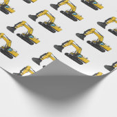 Cartoon van Crawler-graafmachine Cadeaupapier (Hoek)