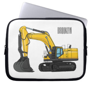 Cartoon van Crawler-graafmachine Laptop Sleeve