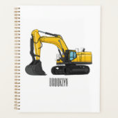 Cartoon van Crawler-graafmachine Planner (Voorkant)