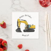 Cartoon van Crawler-graafmachine Servet (Insitu)