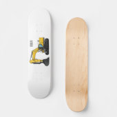 Cartoon van Crawler-graafmachine Skateboard (Voorkant)