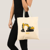 Cartoon van Crawler-graafmachine Tote Bag (Voorkant (product))