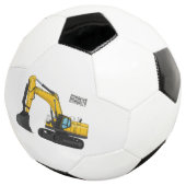 Cartoon van Crawler-graafmachine Voetbal (Drie kwart)