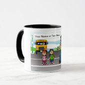 Cartoon van Crossing Guard door PrintedPerfection. Mok (Voorkant links)