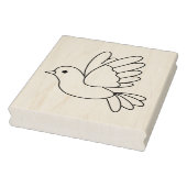 Cartoon van de Dove Bird Colour Page Rubberstempel (Stempel)