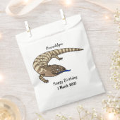 Cartoon van de hagedis bedankzakje (Geknipt)