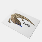 Cartoon van de hagedis deurmat (Schuin)