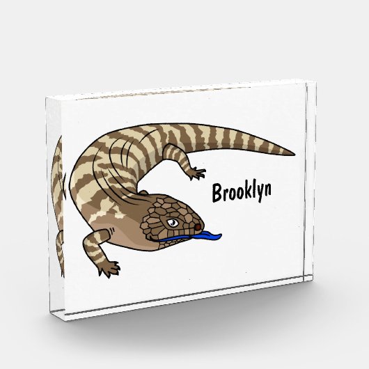 Cartoon van de hagedis fotoblokken (Links)