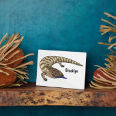 Cartoon van de hagedis fotoplaat (Zijkant)