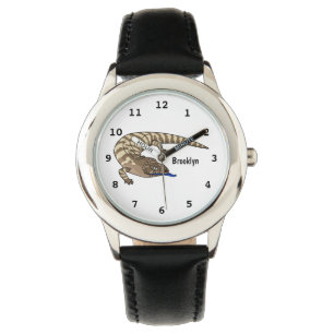 Cartoon van de hagedis horloge