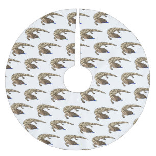 Cartoon van de hagedis kerstboom rok