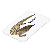 Cartoon van de hagedis magneet (Linkerzijde)