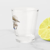 Cartoon van de hagedis shot glas (Rechts)