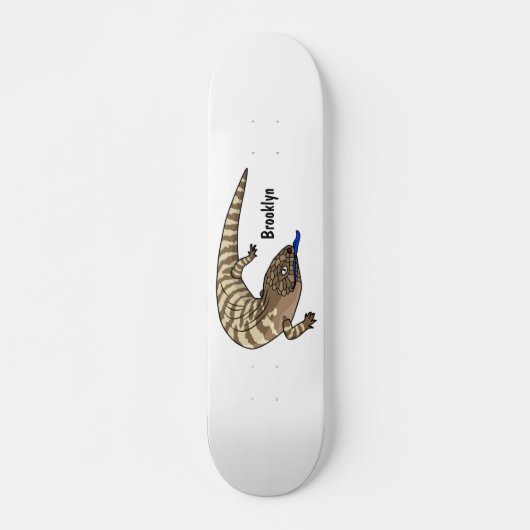 Cartoon van de hagedis skateboard (Voorkant)