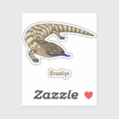 Cartoon van de hagedis sticker (Vel)