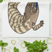 Cartoon van de hagedis theedoek (Gevouwen)