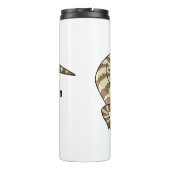 Cartoon van de hagedis thermosbeker (Achterkant)