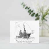 Cartoon van de marine 9228 briefkaart (Staand voorkant)