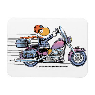 Cartoon van de Motorfiets Magnet Magneet