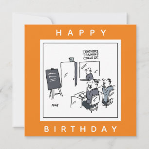 Cartoon van de opleidingsacademie voor leraren kaart