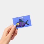 Cartoon van de Piranha-vis Badge (Handheld)