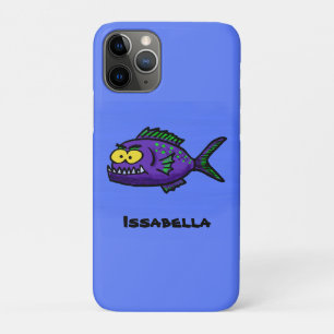 Cartoon van de Piranha-vis iPhone 11 Pro Hoesje