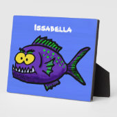 Cartoon van de Piranha-vis Fotoplaat (Zijkant)