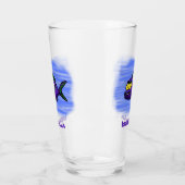 Cartoon van de Piranha-vis Glas (Links)