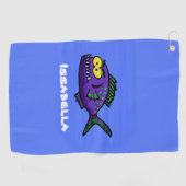 Cartoon van de Piranha-vis Golfhanddoek (Horizontaal)