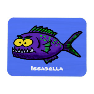 Cartoon van de Piranha-vis Magneet