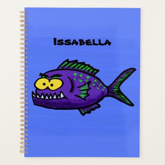 Cartoon van de Piranha-vis Planner (Voorkant)